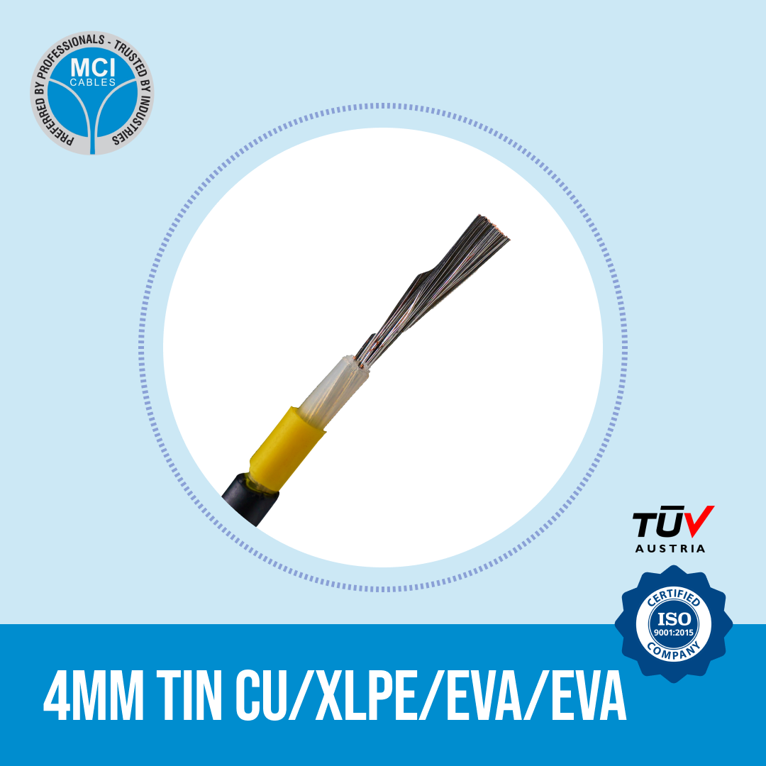 4MM Tin CU/XLPE/EVA/EVA solar wire