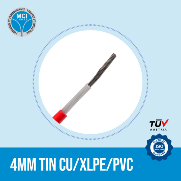 4MM Tin CU/XLPE/PVC flexible cable