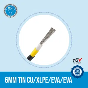 6MM TIN CU XLPE EVA EVA solar cable