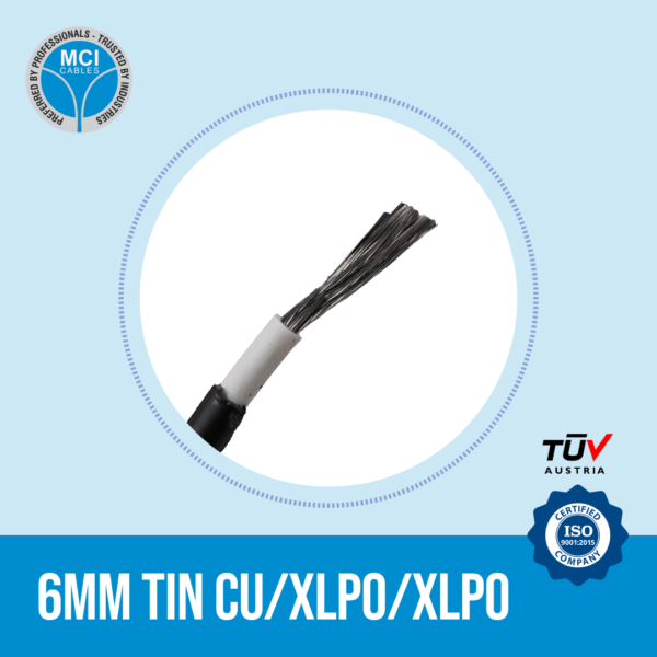 6MM TIN CU XLPO XLPO Solar cable